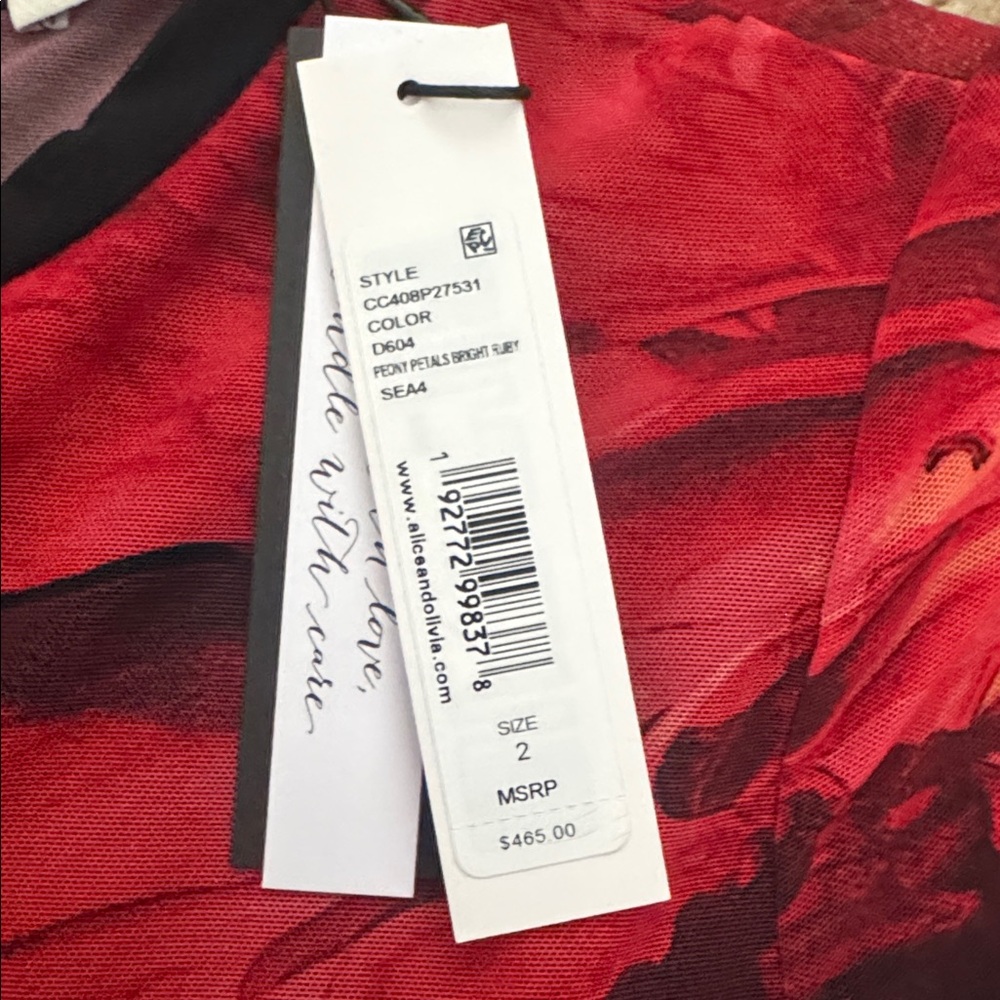 NWT Alice + Olivia Chara Vegan Leather Crewneck Mini Dress - Picture 5 of 8